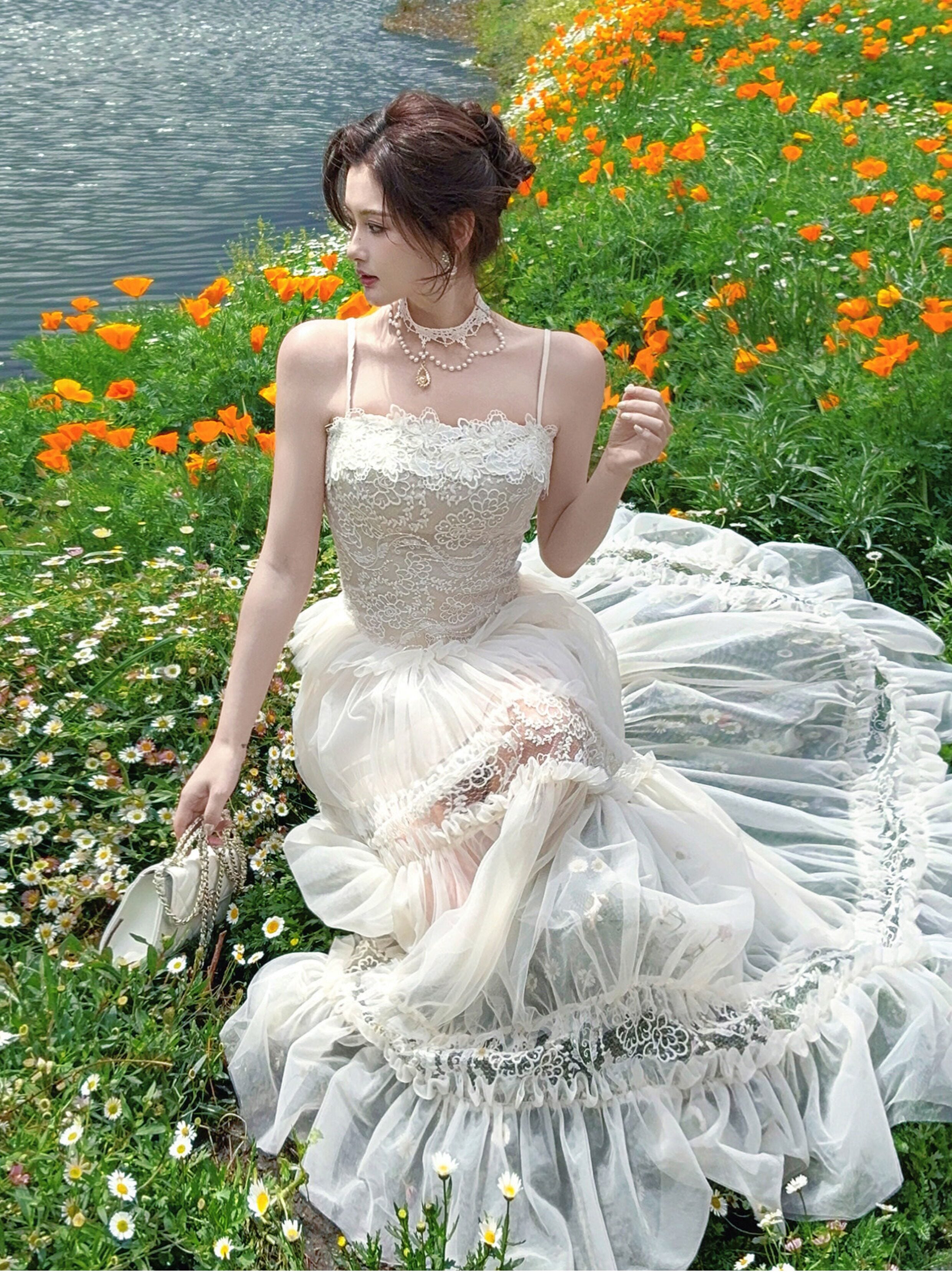 Odette Lace Maxi Dress